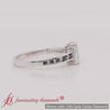 Load and play video in Gallery viewer, Radiant Cut Graduated Channel Accented Ring