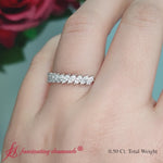 Load and play video in Gallery viewer, Angled-marquise-stack-diamond-band-in-white-gold-FD9726B.-720