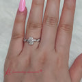 Thumbnail 1 - Twisted Vine Oval Diamond Ring