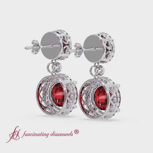 halo-round-ruby-two-stone-drop-earrings-in-white-gold-fdear11203-video