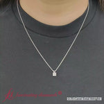 Load and play video in Gallery viewer, Cushion Cut Solitaire Pendant
