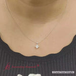 Load and play video in Gallery viewer, 1-carat-princess-cut-kite-solitaire-diamond-pendant-in-yellow-gold-FDPD10811

