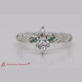 Thumbnail 19 - marquise-cut-emerald-twisted-vine-engagement-ring-in-white-gold-FD9127
