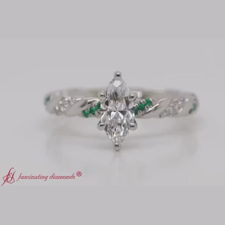 marquise-cut-emerald-twisted-vine-engagement-ring-in-white-gold-FD9127
