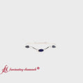 Thumbnail 1 - Marquise Cut Wave Design Wedding Band