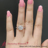 Load and play video in Gallery viewer, Round Cut Celtic Two Tone Man Made Engagement Ring