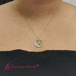 Load and play video in Gallery viewer, Moon And Stars Disc Pendant
