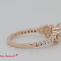 Thumbnail 1 - Asscher Cut Petite Celtic diamond Ring