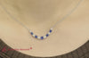 Load and play video in Gallery viewer, 1-carat-diamond-graduated-smile-necklace-with-sapphire-in-white-gold-fdpd9195-fancyvideo