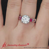 Load and play video in Gallery viewer, Round Cut Channel Three Stone Classic Ring