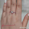 Load and play video in Gallery viewer, French Pave Princess Diamond Cathedral Engagement Ring