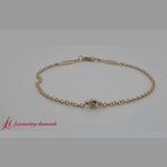 Load and play video in Gallery viewer, round-diamond-bezel-set-bracelet-in-14K-yellow-gold-FDBR651576