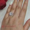Load and play video in Gallery viewer, Pave-split-shank-halo-diamond-ring-in-white-gold-fd9979ror