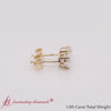 Load and play video in Gallery viewer, round-cut-diamond-stud-earring-1-carat-in-yellow-gold-fdear10411ro-video