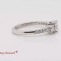 Thumbnail 9 - Petite Micropave Three Stone Ring