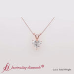 Load and play video in Gallery viewer, 1.ct-heart-single-diamond-pendant-in-rose-gold-fdpd8469-ht
