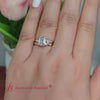 Load and play video in Gallery viewer, emerald-cut-bar-set-diamond-ring-with-matching-3-baguette-wedding-band-in-yellow-gold-FDENS100EM