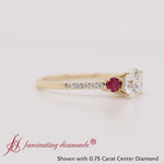 Load and play video in Gallery viewer, Petite Micropave Three Stone Round Diamond Ring
