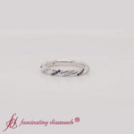 Load and play video in Gallery viewer, Twisted Vine Wedding Band