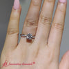 Load and play video in Gallery viewer, Round-cut-natural-diamond-twisted-infinity-engagement-ring-720