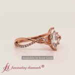 Load and play video in Gallery viewer, Marquise Cut Infinity Daisy Floral Diamond Ring
