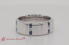 Load and play video in Gallery viewer, Channel Set 3 Stone Mens Anniversary Ring