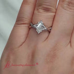 Load and play video in Gallery viewer, Marquise Cut Infinity Daisy Floral Diamond Ring
