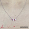 Load and play video in Gallery viewer, 0.50 Carat Five Stone Round Diamond Pendant Necklace