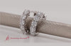 Load and play video in Gallery viewer, 1-Ct.-Diamond-Small-Hoop-Earring-In-White-Gold-FDEAR10773-1.00+CT-WG-2