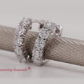Thumbnail 2 - 1-Ct.-Diamond-Small-Hoop-Earring-In-White-Gold-FDEAR10773-1.00+CT-WG-2