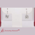 Load and play video in Gallery viewer, 3 Carat Lever Back Round Studs Earring
