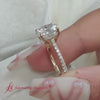 Load and play video in Gallery viewer, cathedral-hidden-halo-oval-shaped-diamond-ring-in-yellow-gold-FD9788OVR-2