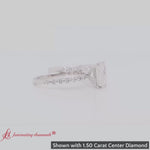 Load and play video in Gallery viewer, Shared Prong Engagement Ring Set
