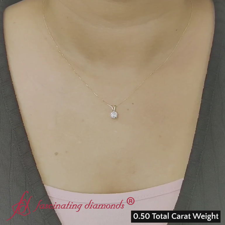round-4-prong-solitaire-diamond-0.50-carat-pendant-in-yellow-gold-fdpd10535ro-0.50-ct-video
