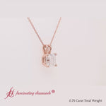 Load and play video in Gallery viewer, 0-75-ct-asscher-diamond-pendant-in-rose-gold-fdpd8469as-0-75-ct-video
