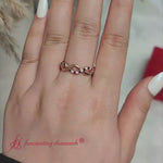 Load and play video in Gallery viewer, Infinity Twist Diamond Wedding Band