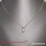 Load and play video in Gallery viewer, 1-ct-oval-single-diamond-pendant-in-rose-gold-fdpd8469ov-1-ct-video
