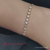 Load and play video in Gallery viewer, diamond-anniversary-chain-bracelet-in-18k-yellow-gold-fdbrc10587ro-1-00-ct
