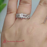 Load and play video in Gallery viewer, 0.50-carat-princess-cut-filigree-engagement-ring-with-diamond-in-white-gold-fd10089pr-0.50
