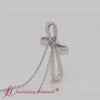 Load and play video in Gallery viewer, graduated-diamond-cross-pendant-necklace-in-14k-white-gold-fdpd10815
