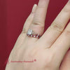 Load and play video in Gallery viewer, Cushion Lab Grown Two Tone Celtic Bridal Ring Set