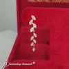 Load and play video in Gallery viewer, Pave Diamond Leaf Drop Earring