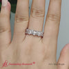 Load and play video in Gallery viewer, Teardrop-eternity-band-4-carat-diamond-in-14k-white-gold-FD10554PE-720