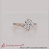 Load and play video in Gallery viewer, Petite Swirl Engagement Ring