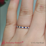 Load and play video in Gallery viewer, 0.75 Carat Round Cut Bezel Set Eternity Band