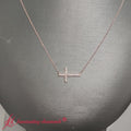 Thumbnail 1 - classic-sideways-cross-diamond-necklace-in-rose-gold-FDPD11267-NL-RG-720
