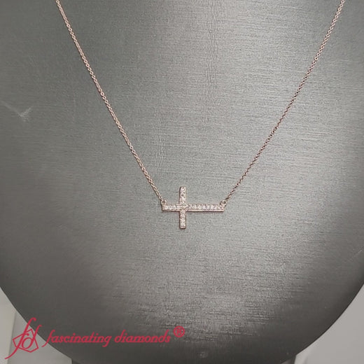classic-sideways-cross-diamond-necklace-in-rose-gold-FDPD11267-NL-RG-720
