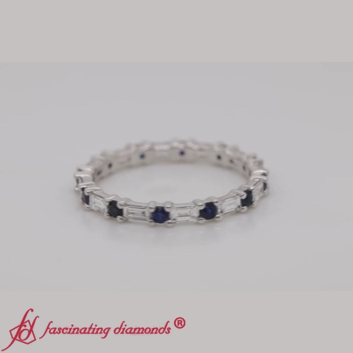 baguette-and-round-diamond-band-with-blue-sapphire-in-white-gold-fdewb318gs