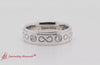 Load and play video in Gallery viewer, bezel-set-diamond-mens-wedding-band-in-white-gold-fddb1284b
