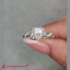 Load and play video in Gallery viewer, Heart Shaped Twisted Vine Engagement Ring